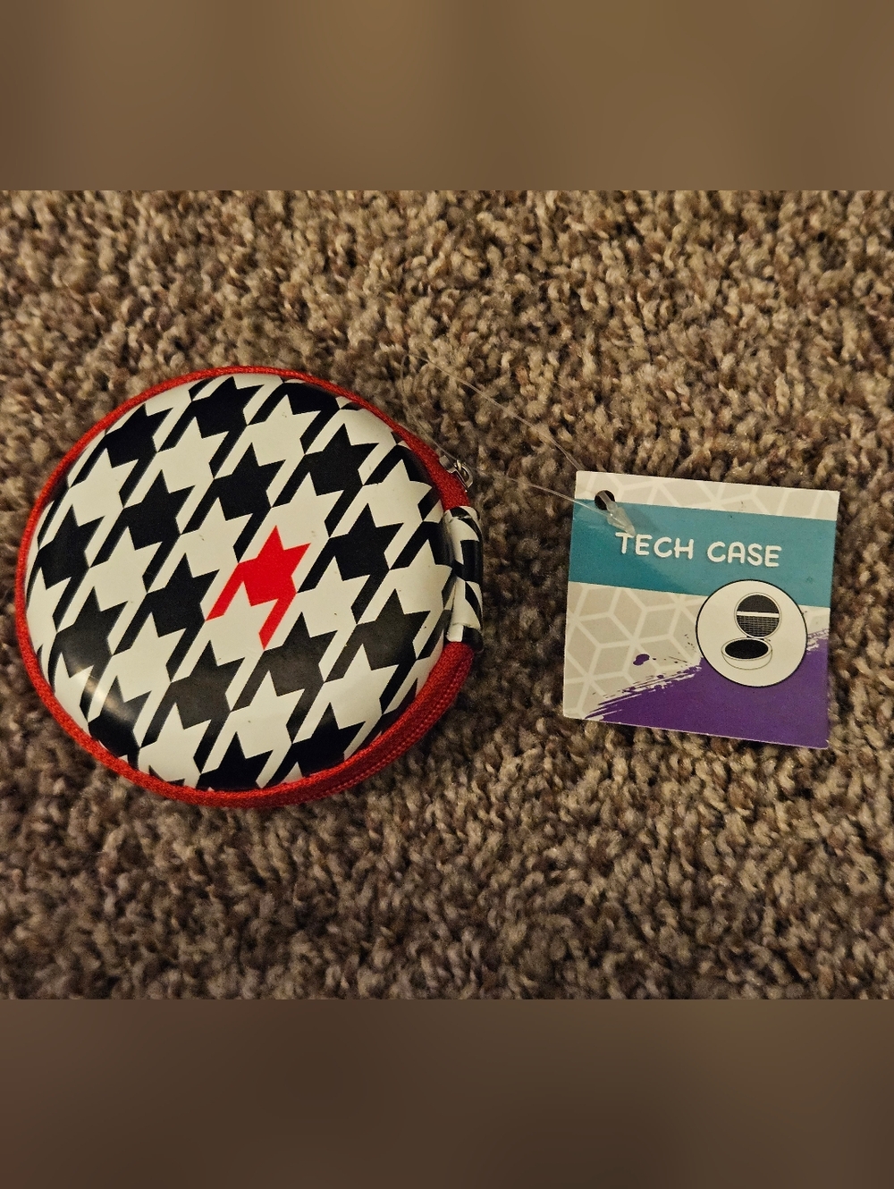 Red White Black Tech Case